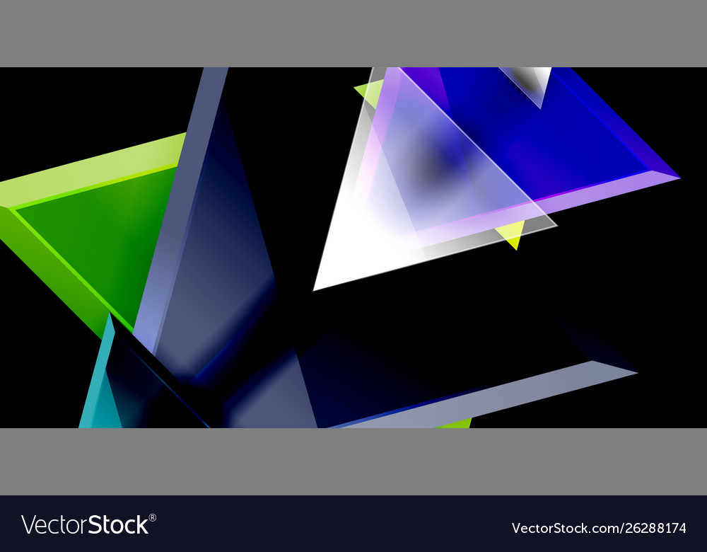 Dynamic triangle composition abstract background