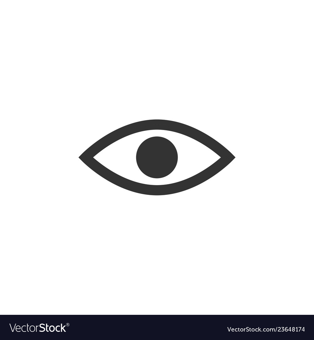 Eye icon graphic design template Royalty Free Vector Image