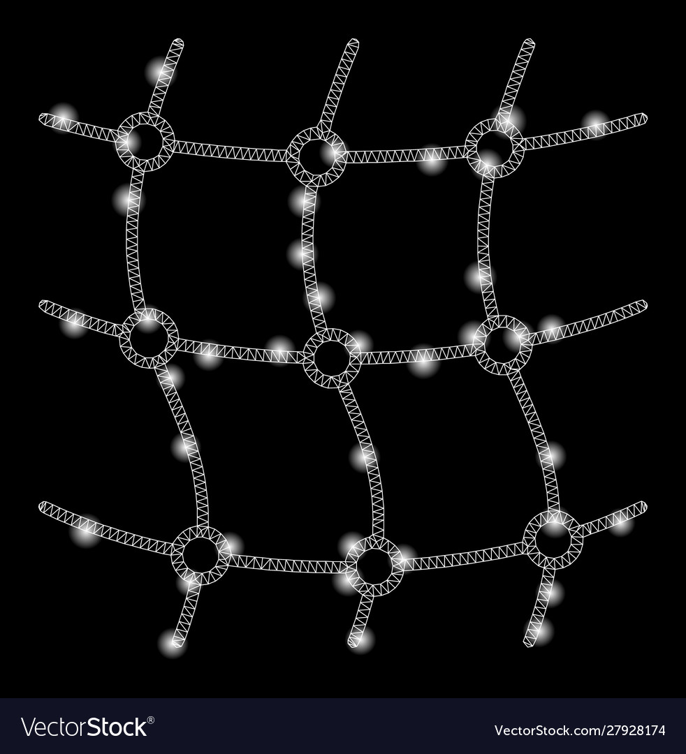 Flare mesh wire frame net with spots