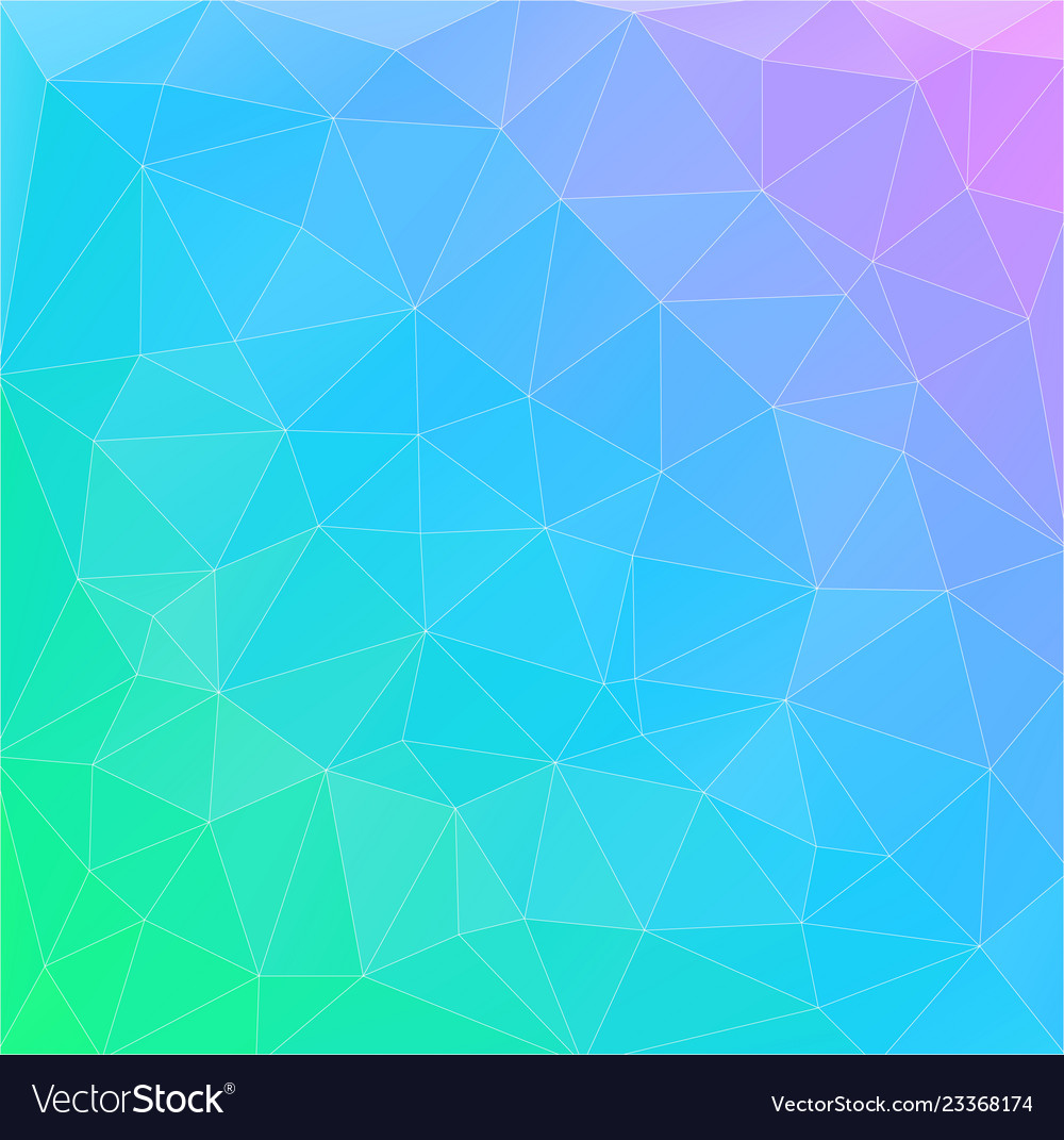 Flat multicolor gradient triangle geometric