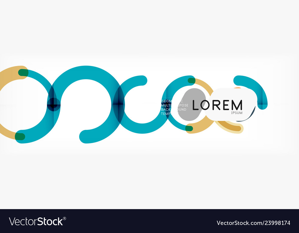 Line design circles abstract background Vector Image Line design circles abstract background