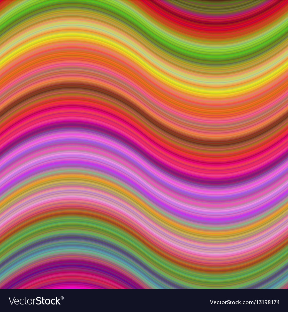 Multicolored abstract wave background design