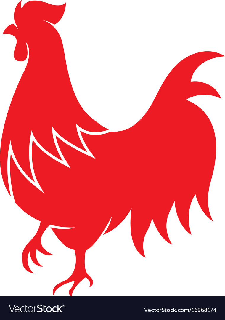 rooster logo template royalty free vector image