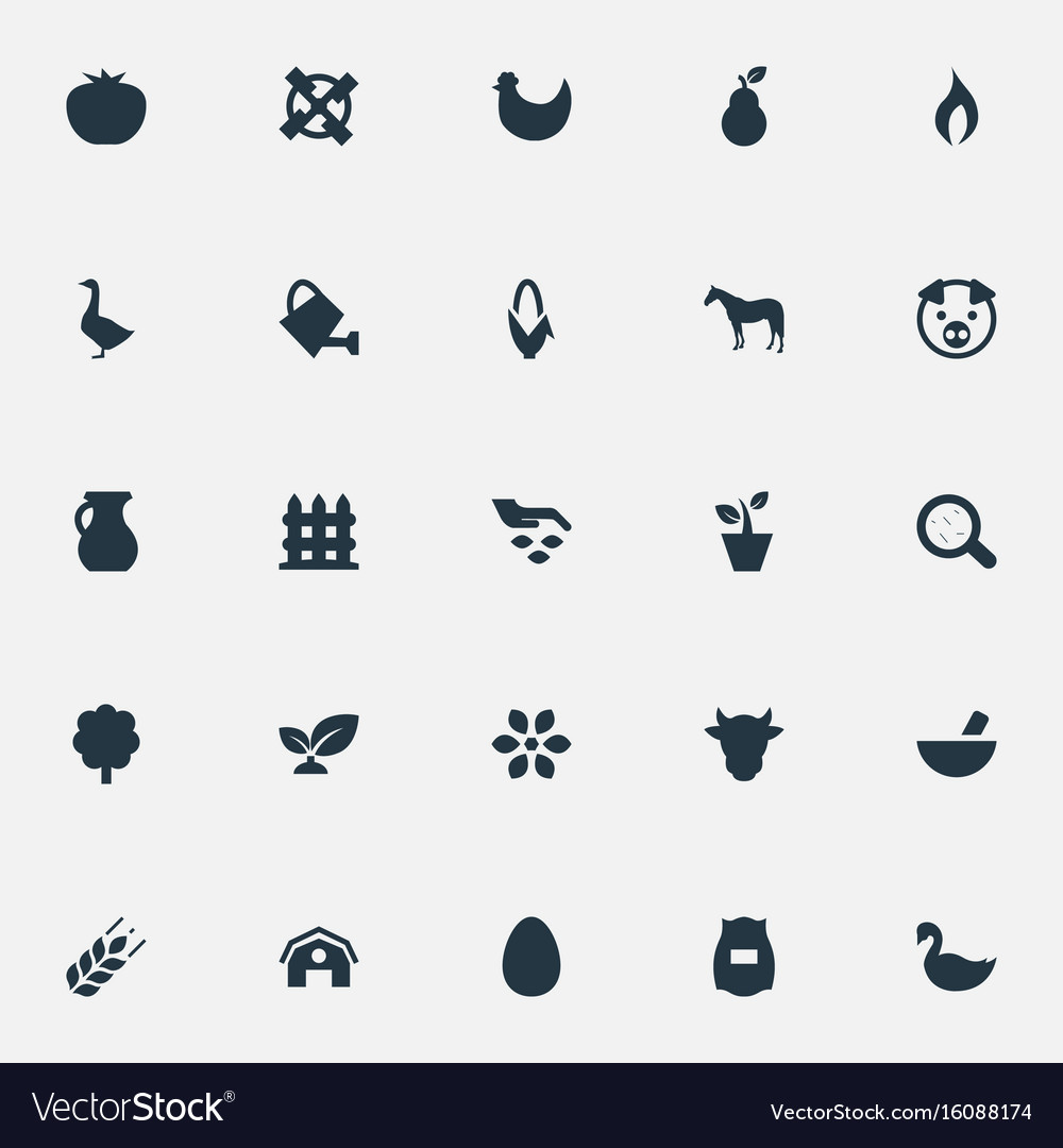 Set of simple nature icons