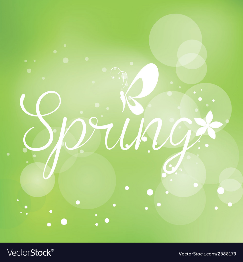 Abstract spring background with some special