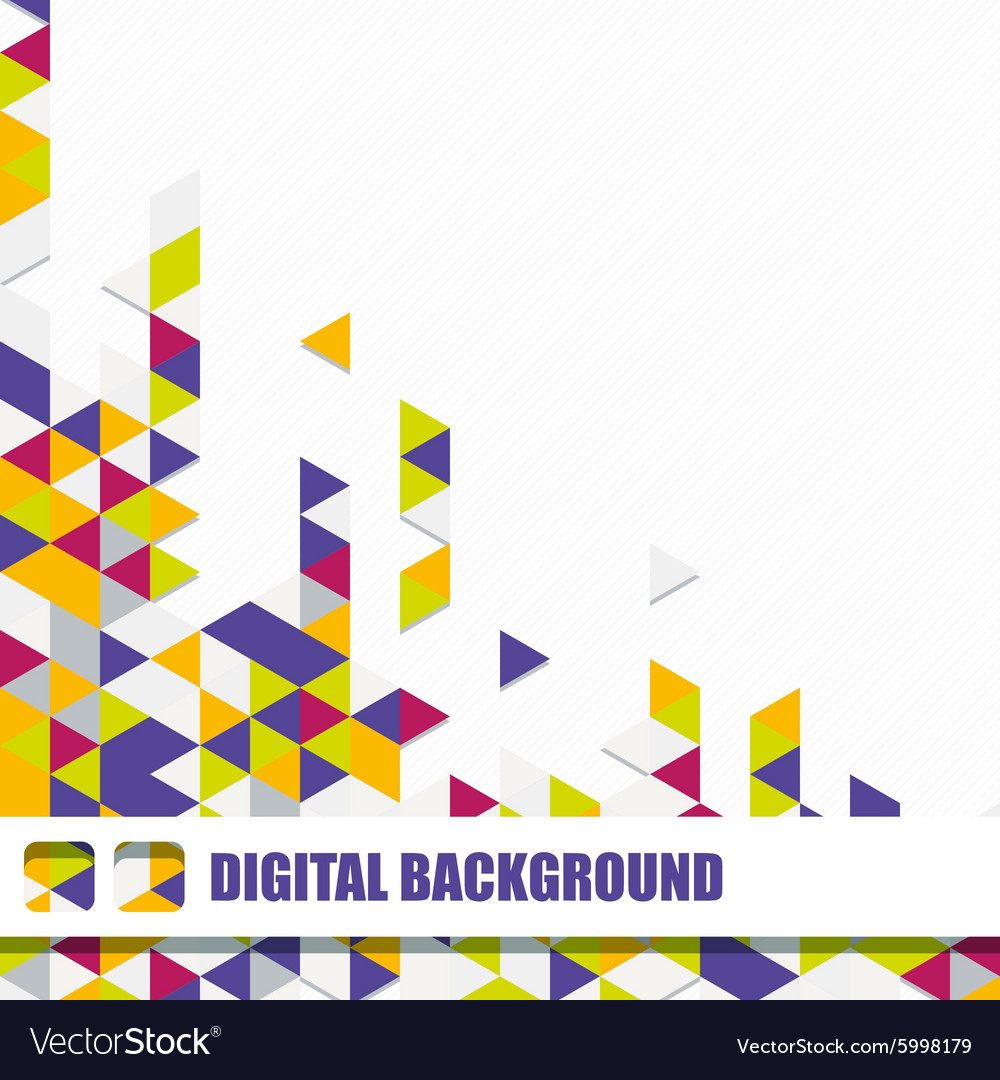 Background of different color triangles