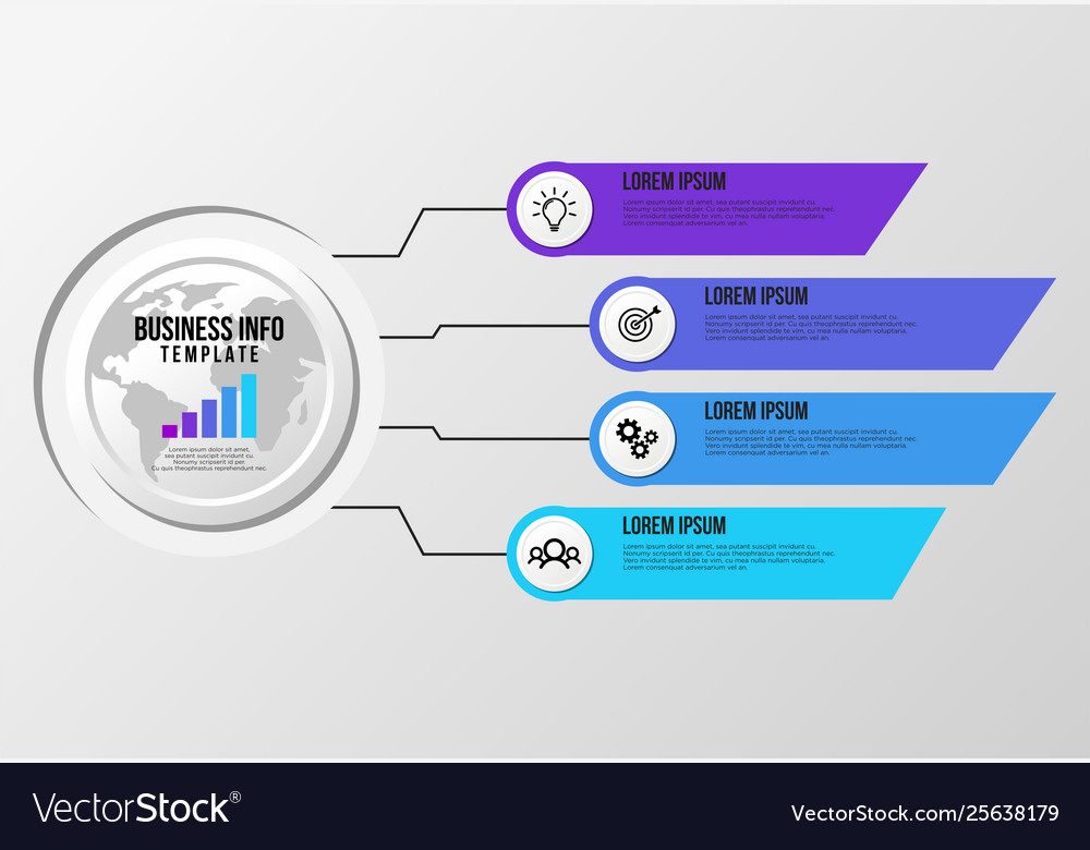 Infographic design template with options steps