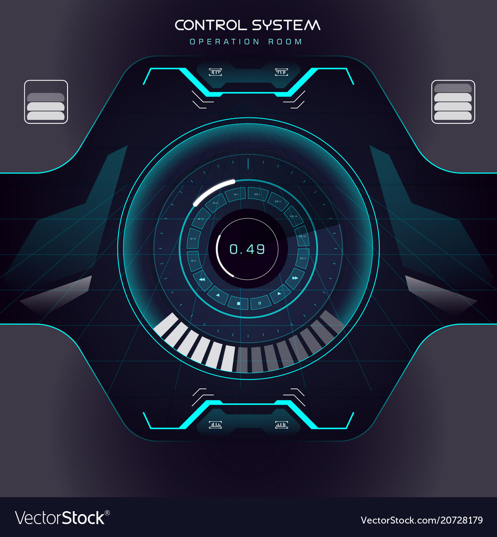 Interface ui design graphic hud