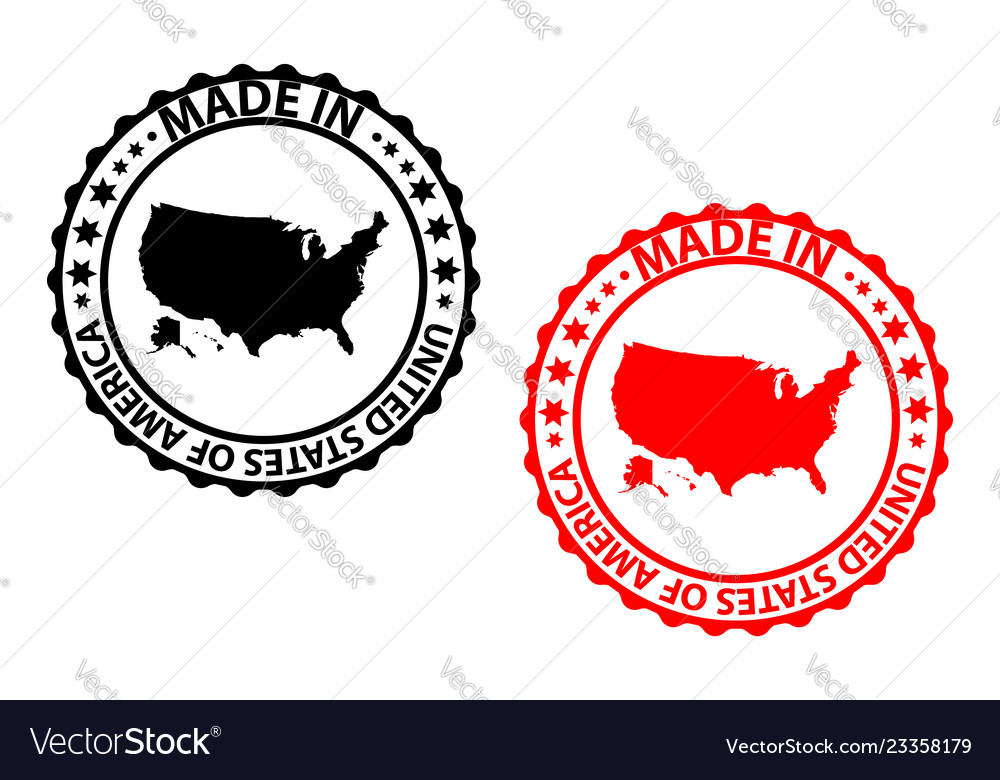 Made in usa stamp Royalty Free Vector Image - VectorStock