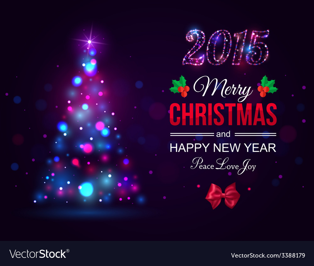 Merry christmas 2015 celebration concept with xmas