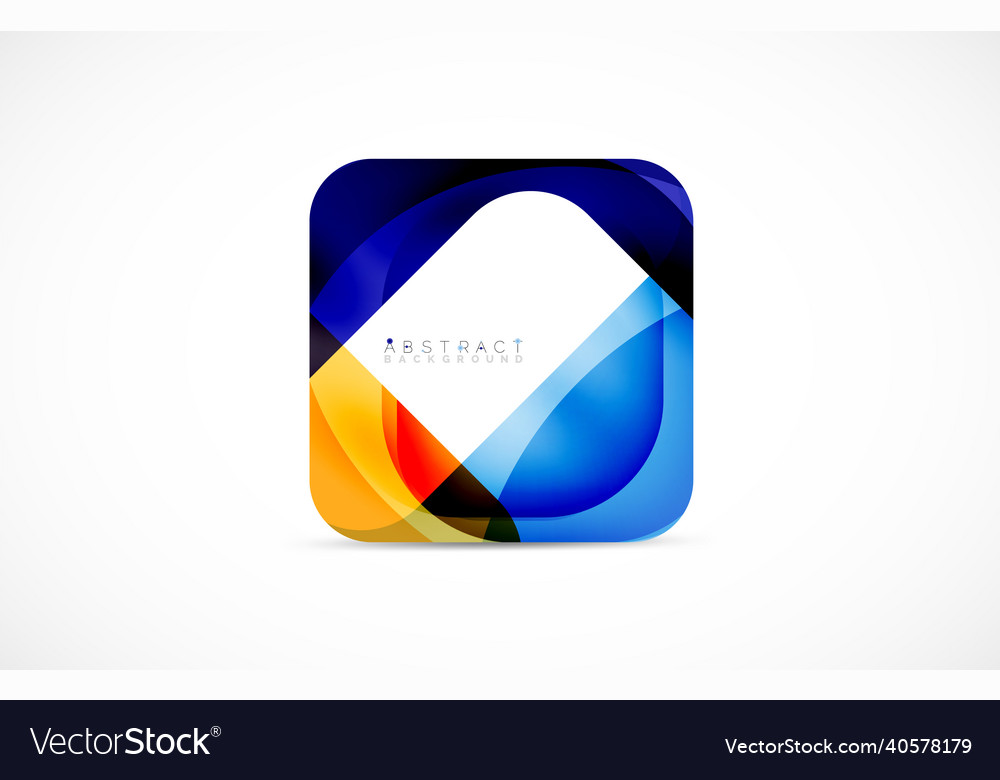 Minimal background abstract square shape vector image Minimal background abstract square shape