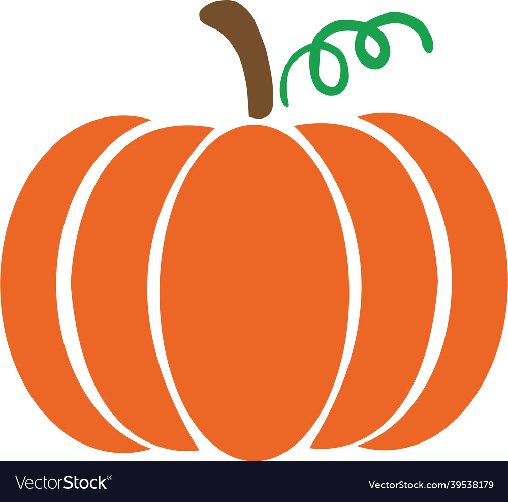 Pumpkin svg eps file Royalty Free Vector Image