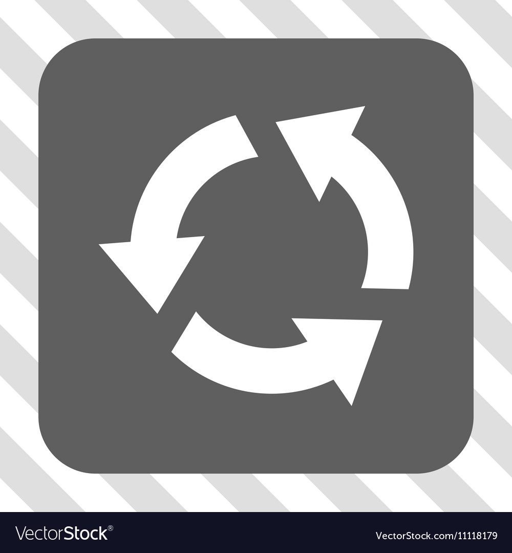 Recycle rounded square button
