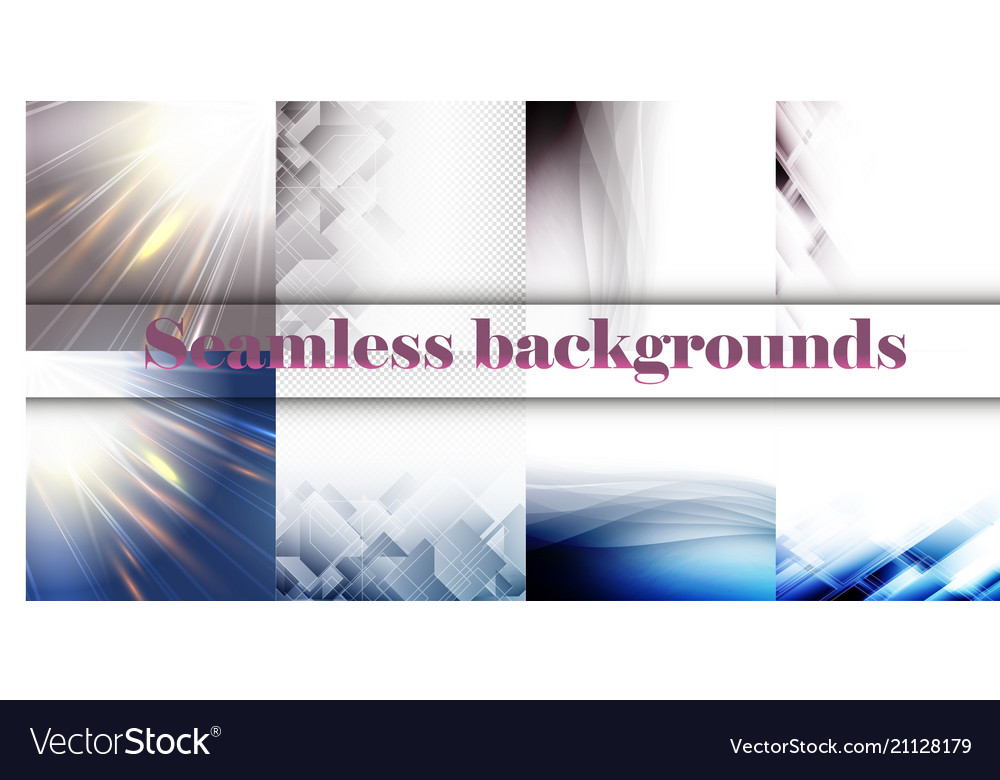 Set of seamless with large and small lines