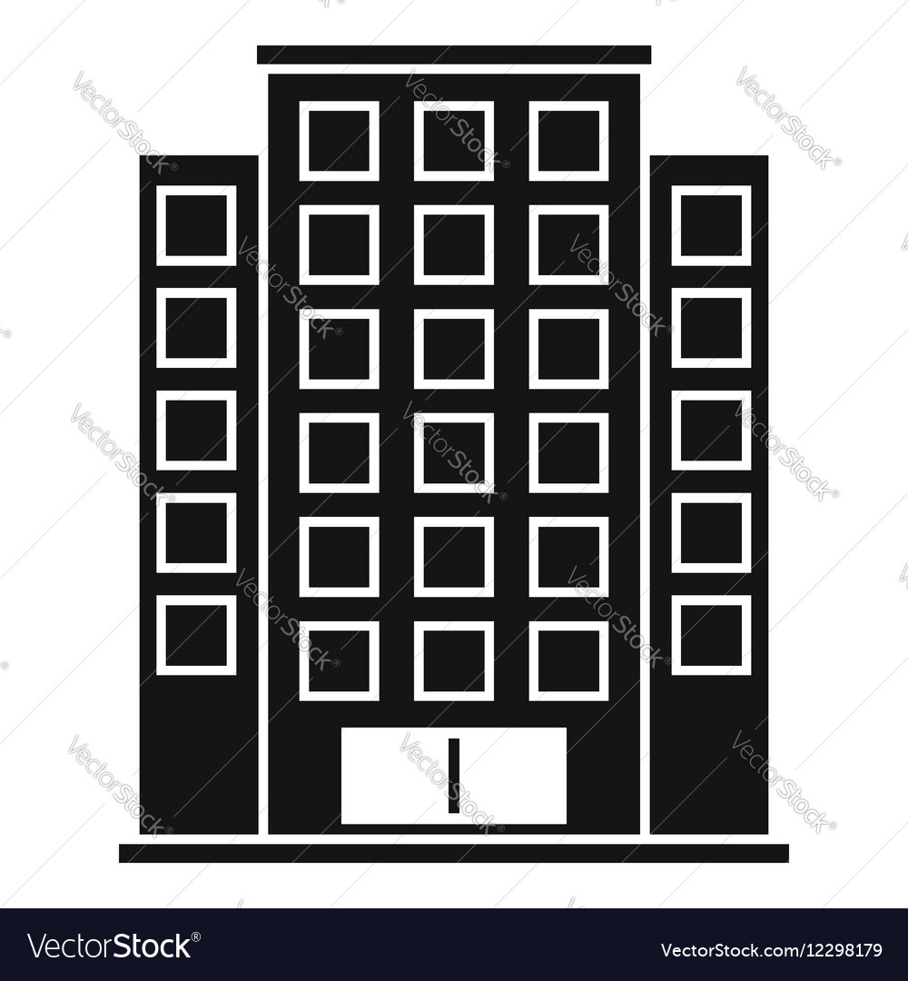 Skyscraper icon simple style