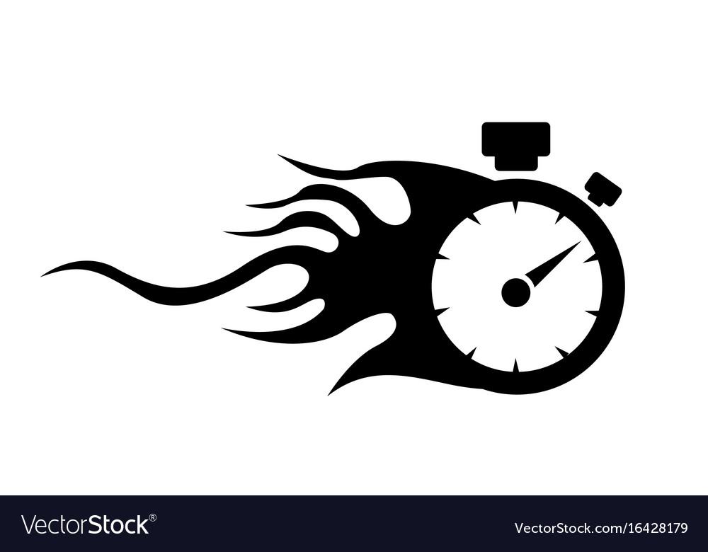 Speedometer abstract symbol speed Royalty Free Vector Image