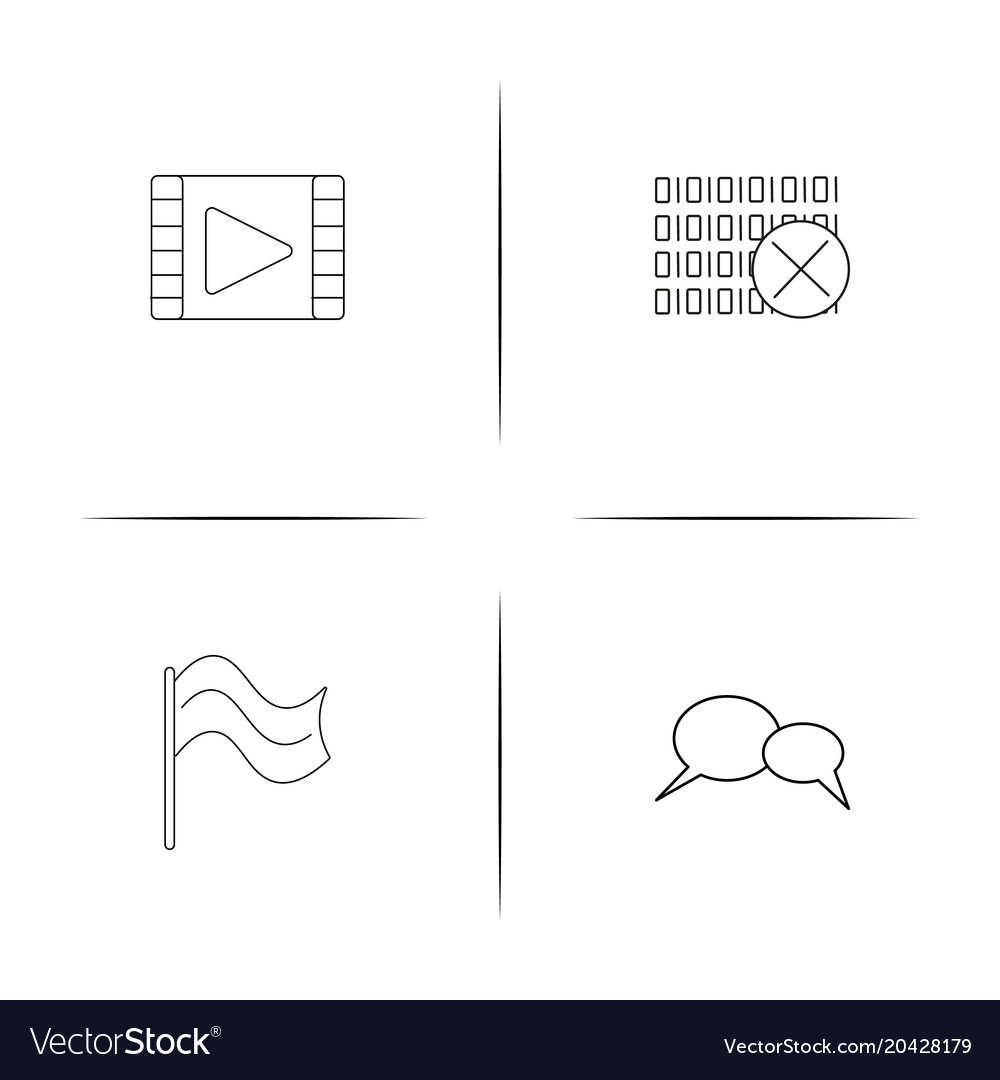 Web und Text einfache lineare Icon setsimple Umriss vector image Web und Text einfache lineare Icon setsimple Umriss