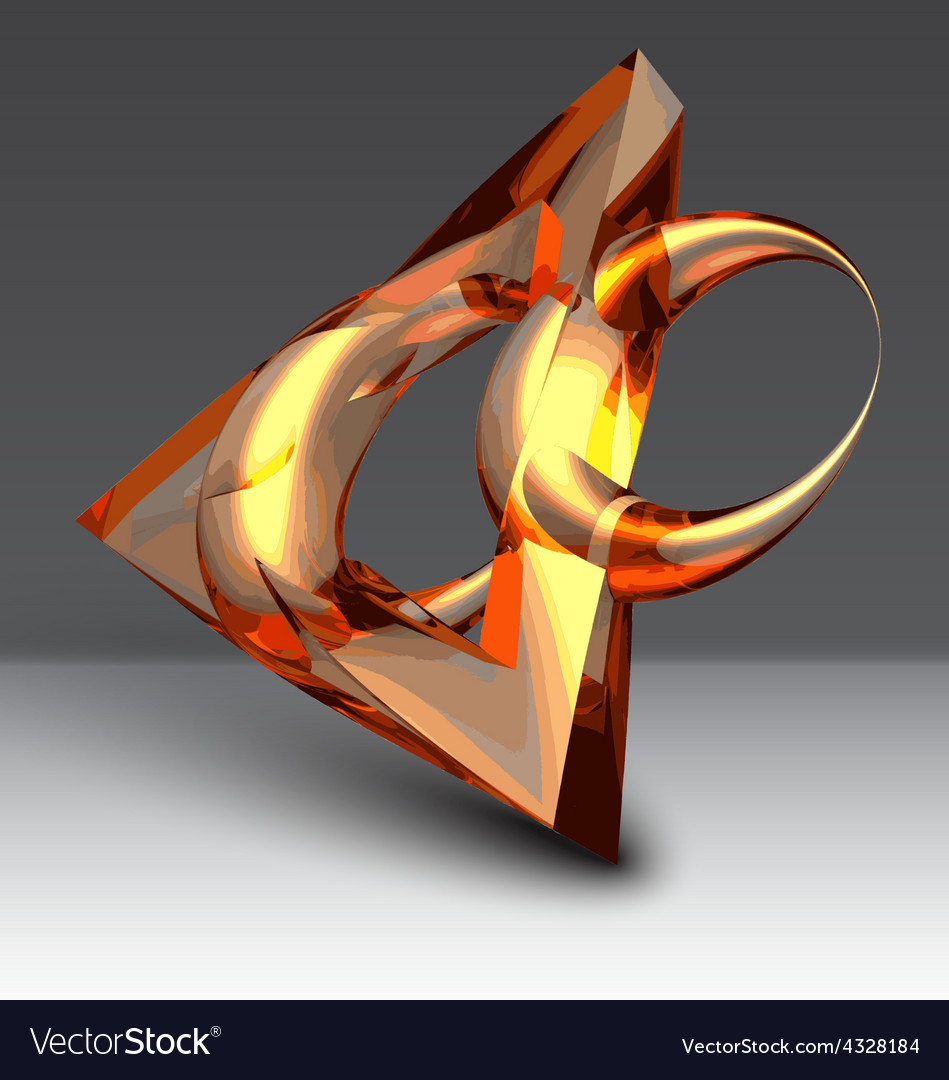 Abstract background with glossy object