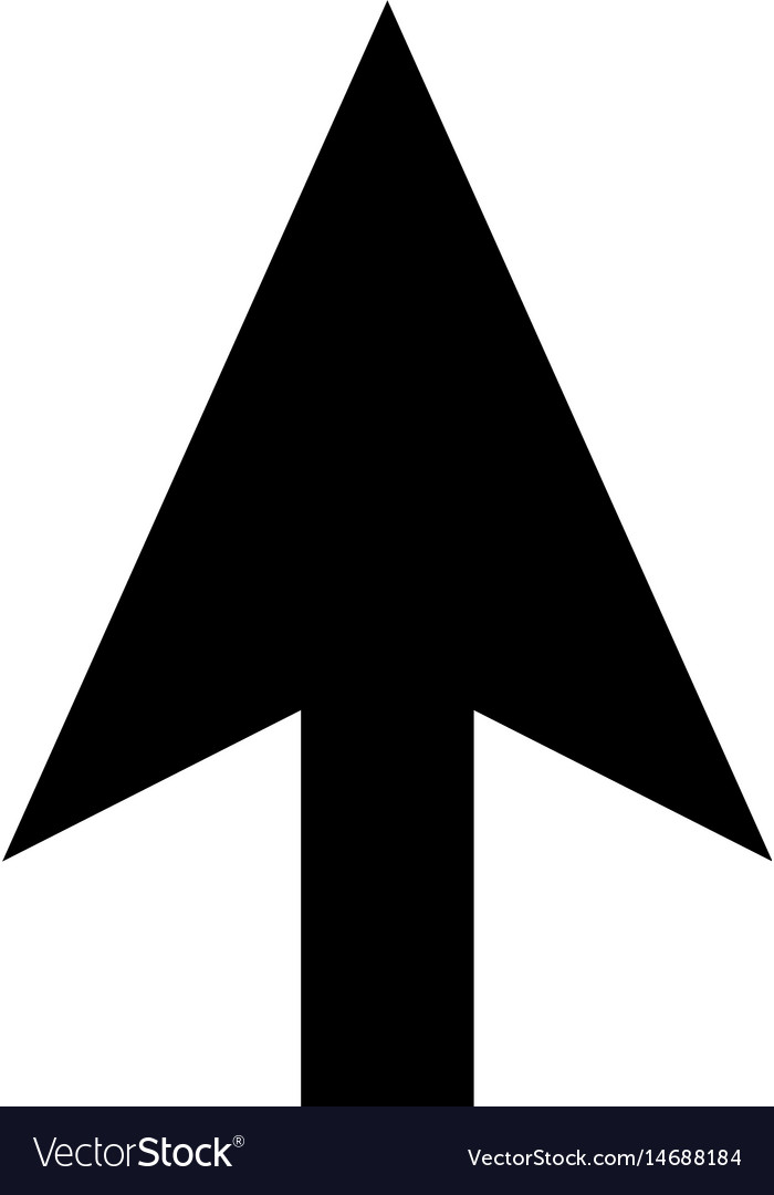 Arrow pointer isolated icon