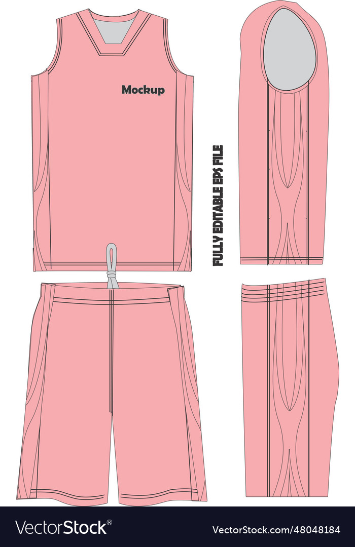 Basketball uniform jersey shorts mock ups