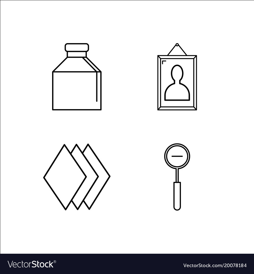 Design and studio simple linear icon setsimple