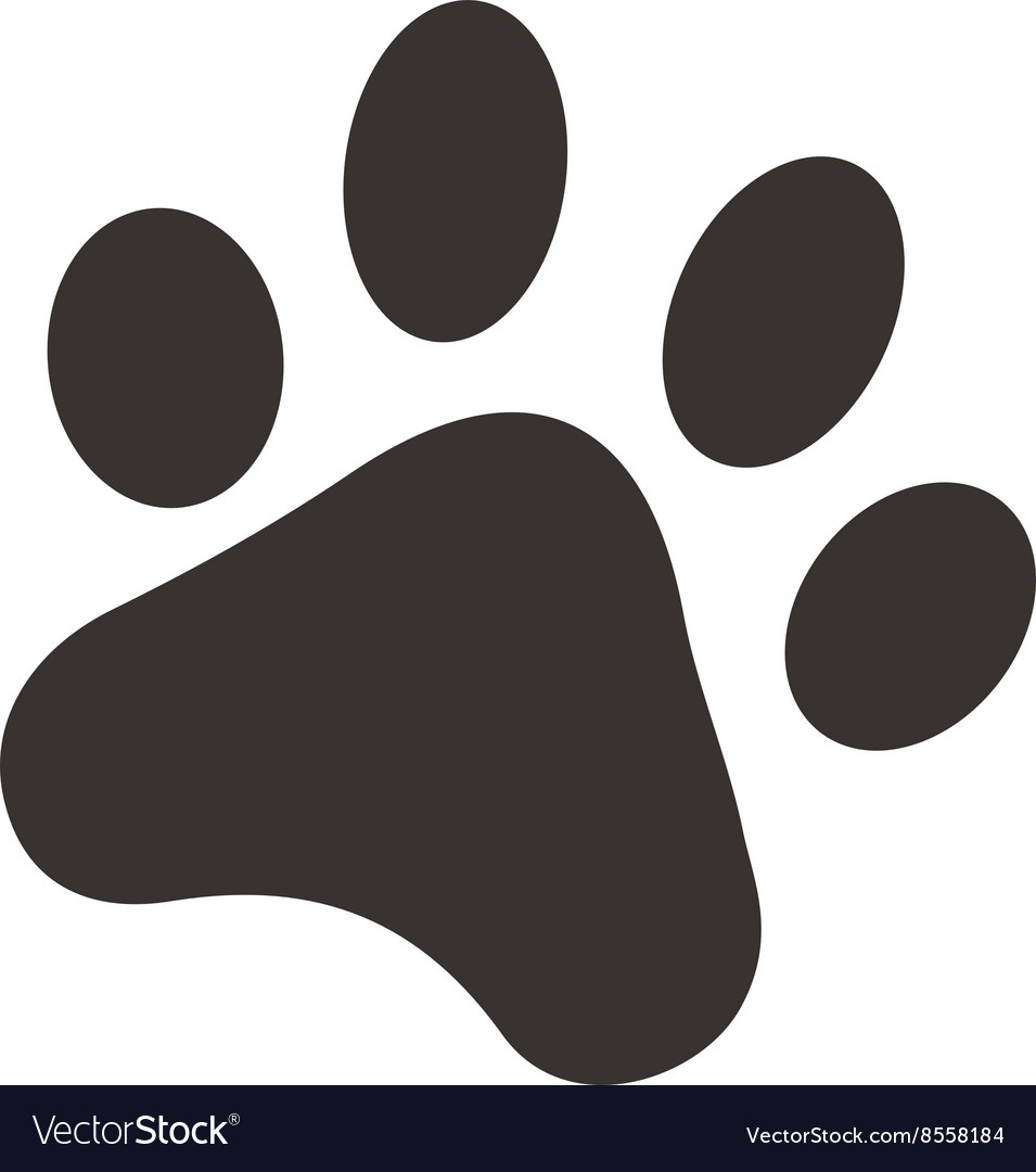 Dog Footprint Silhouette