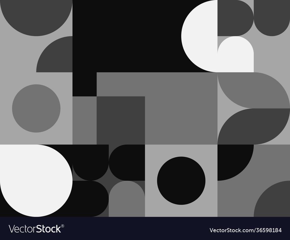 Monochrome abstract pattern design vector image Monochrome abstract pattern design