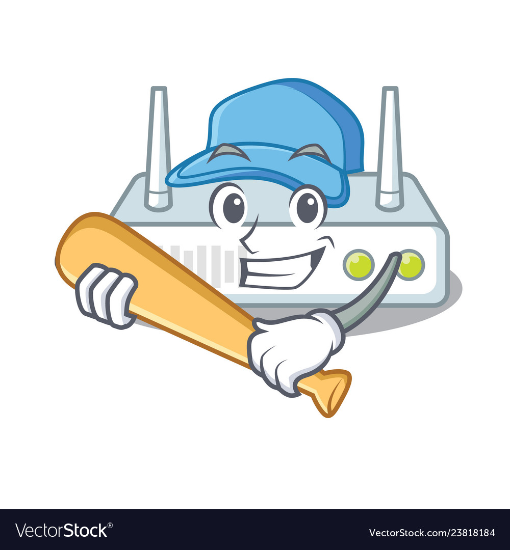 Playing baseball router in the a character shape