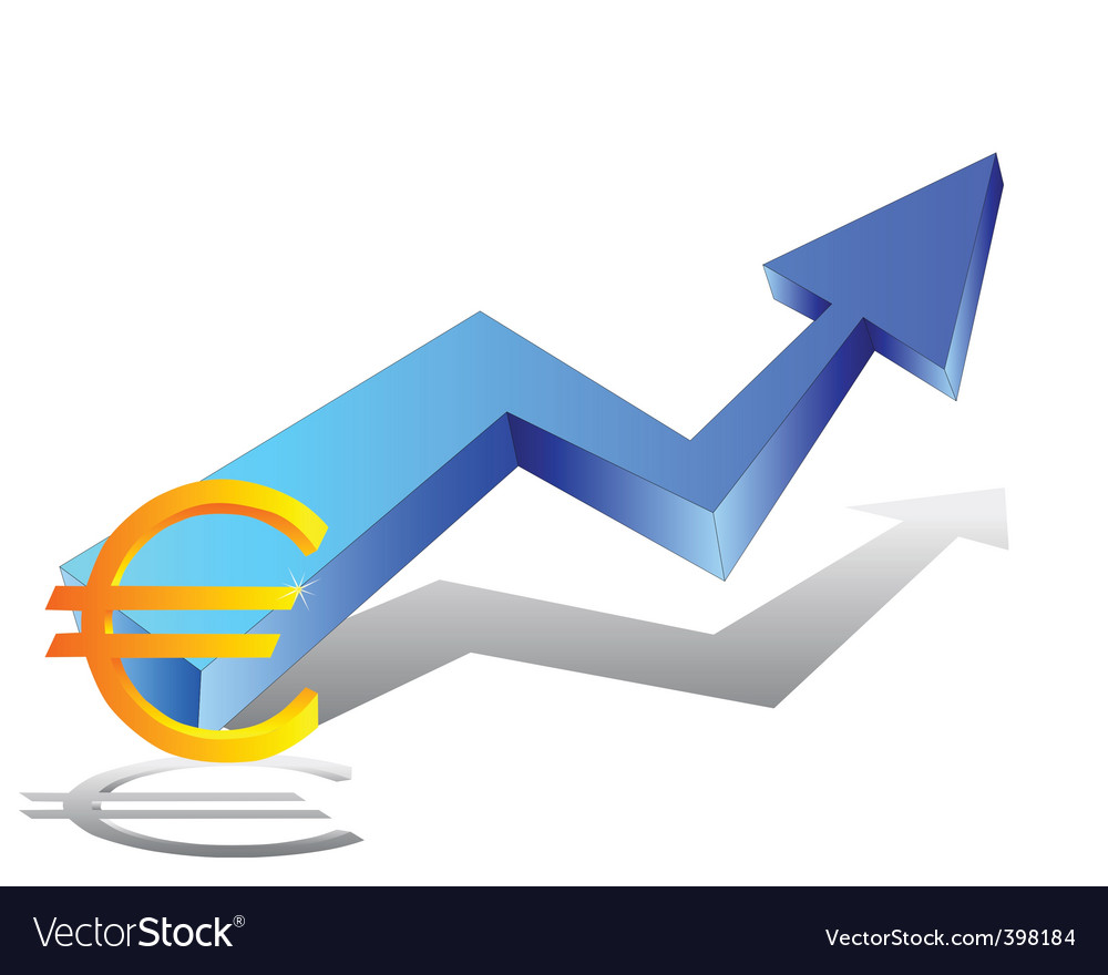 Schedule of currency of euro Royalty Free Vector Image