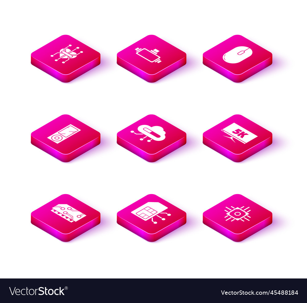 Set ram random access memory sim card music vector image Set ram random access memory sim card music