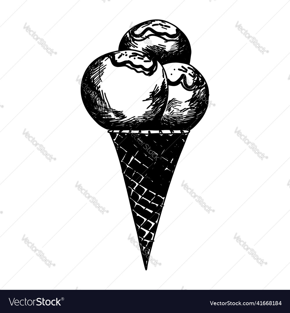 Sketch of food Royalty Free Vector Image - VectorStock