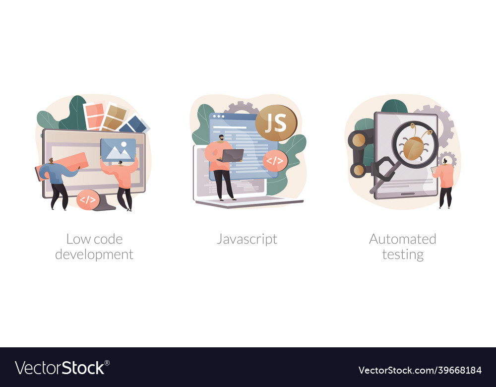 Web programming abstract concept vector image Web programming abstract concept
