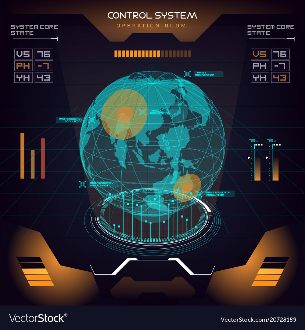 Interface ui design graphic hud