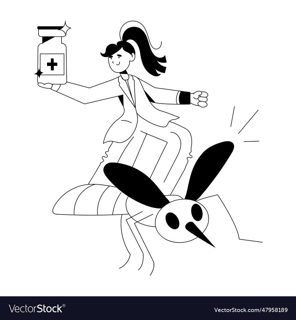 Mosquito vaccine Royalty Free Vector Image - VectorStock