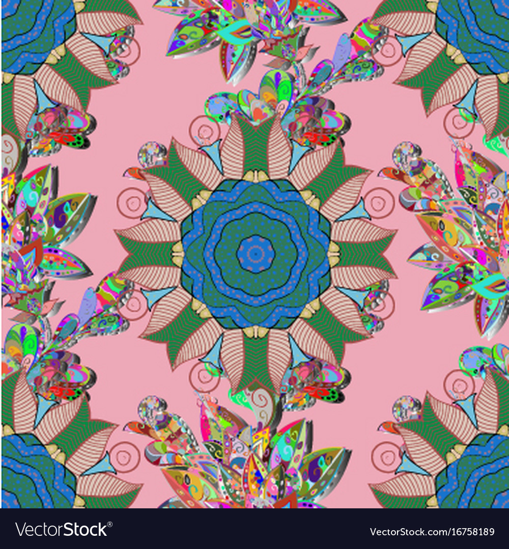 On colored background abstract pattern page