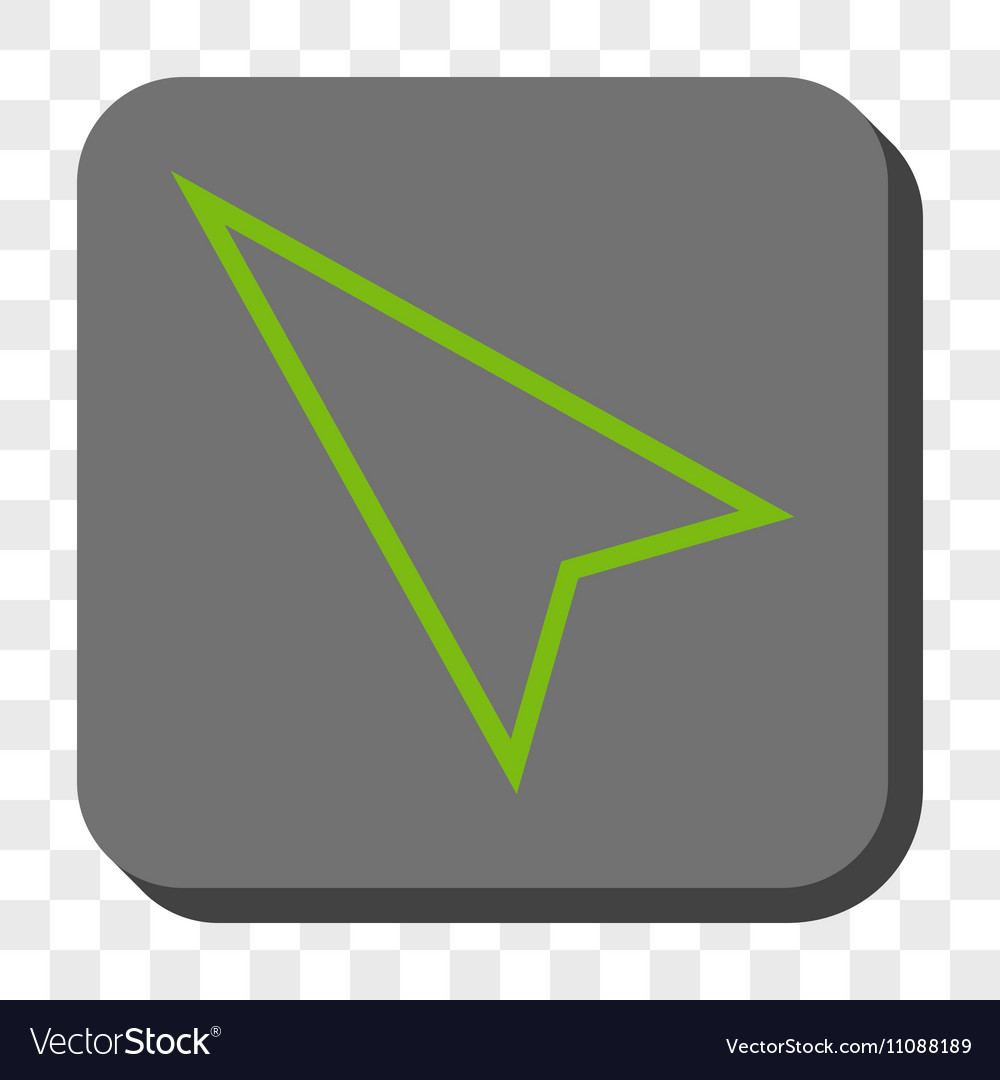 Pointer left up rounded square button