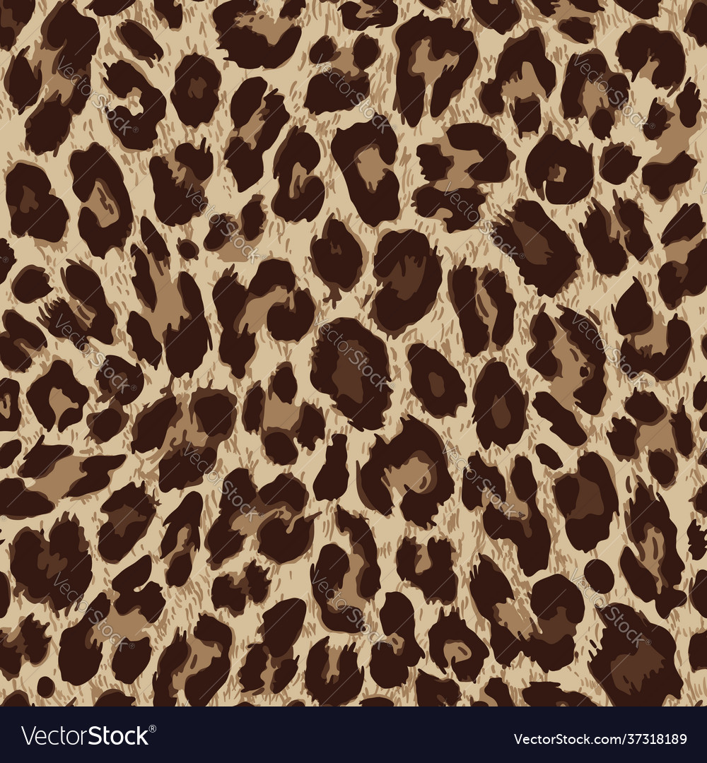 Seamless pattern leopard skin texture vector image Seamless pattern leopard skin texture
