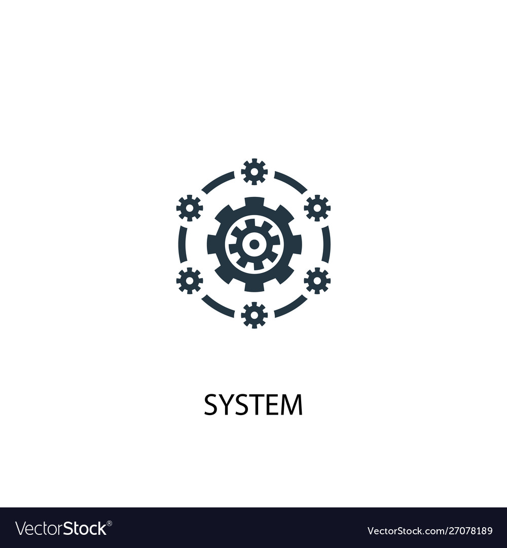 System icon simple element