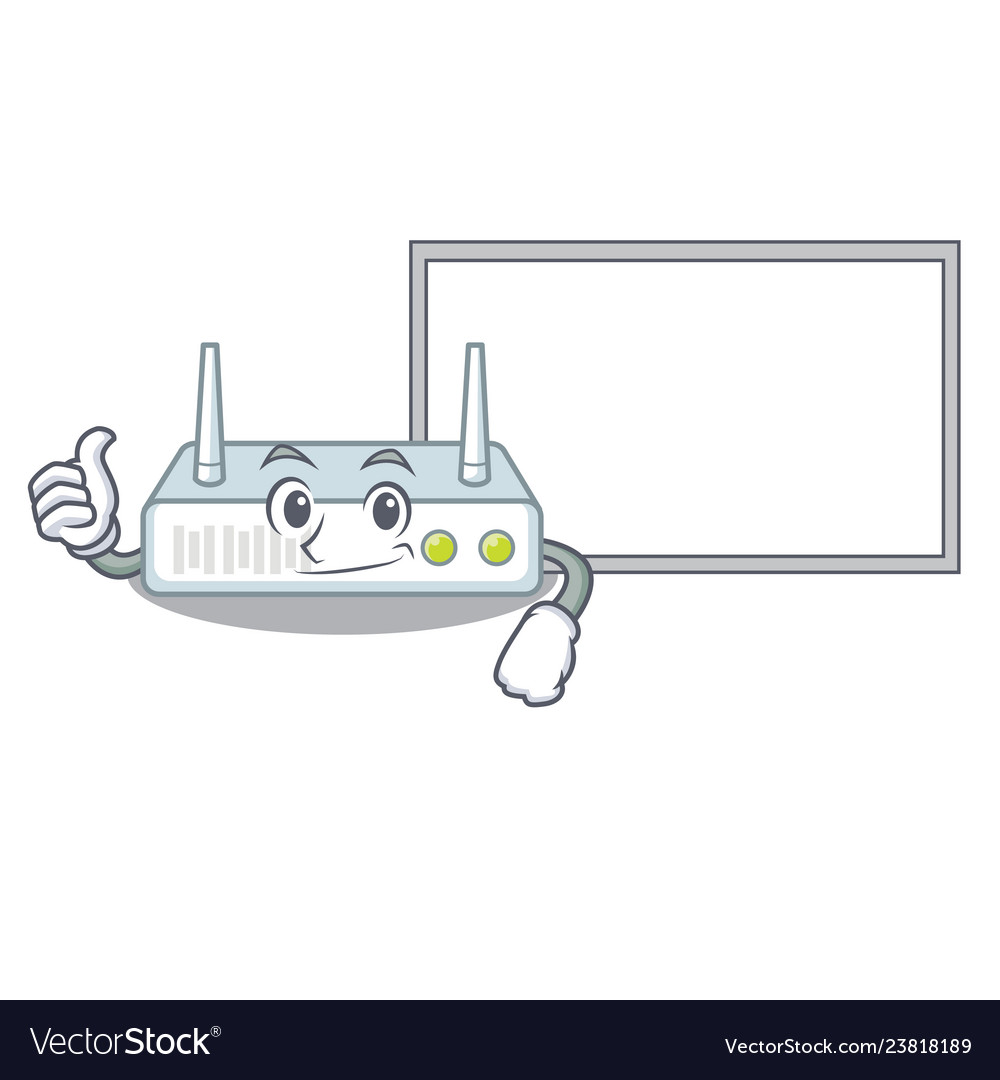 Thumbs up with board router in the a character