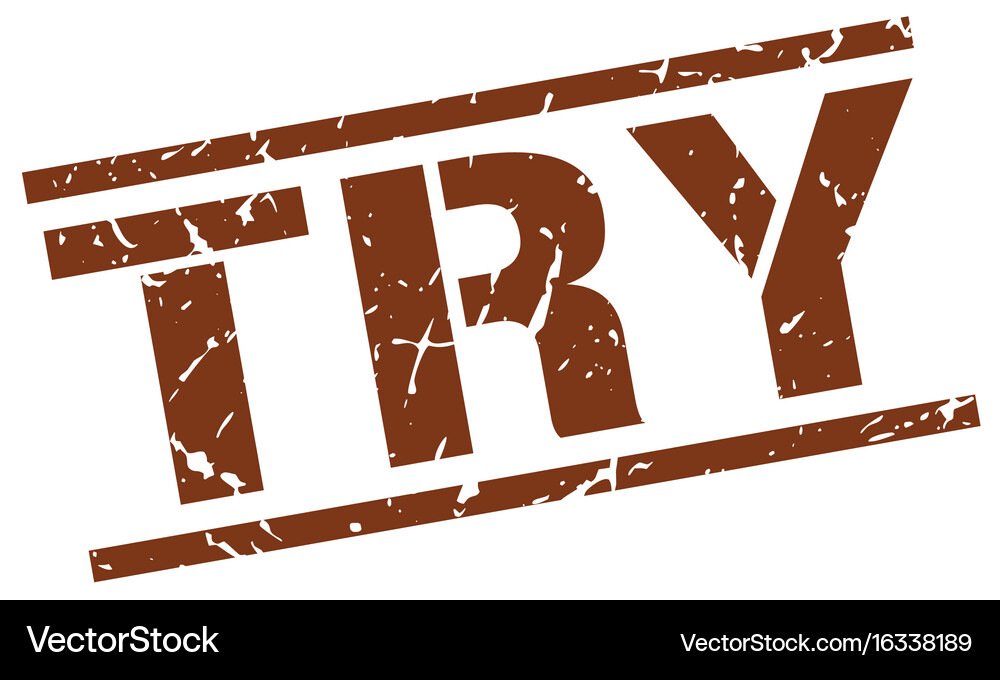 Try stamp Royalty Free Vector Image - VectorStock