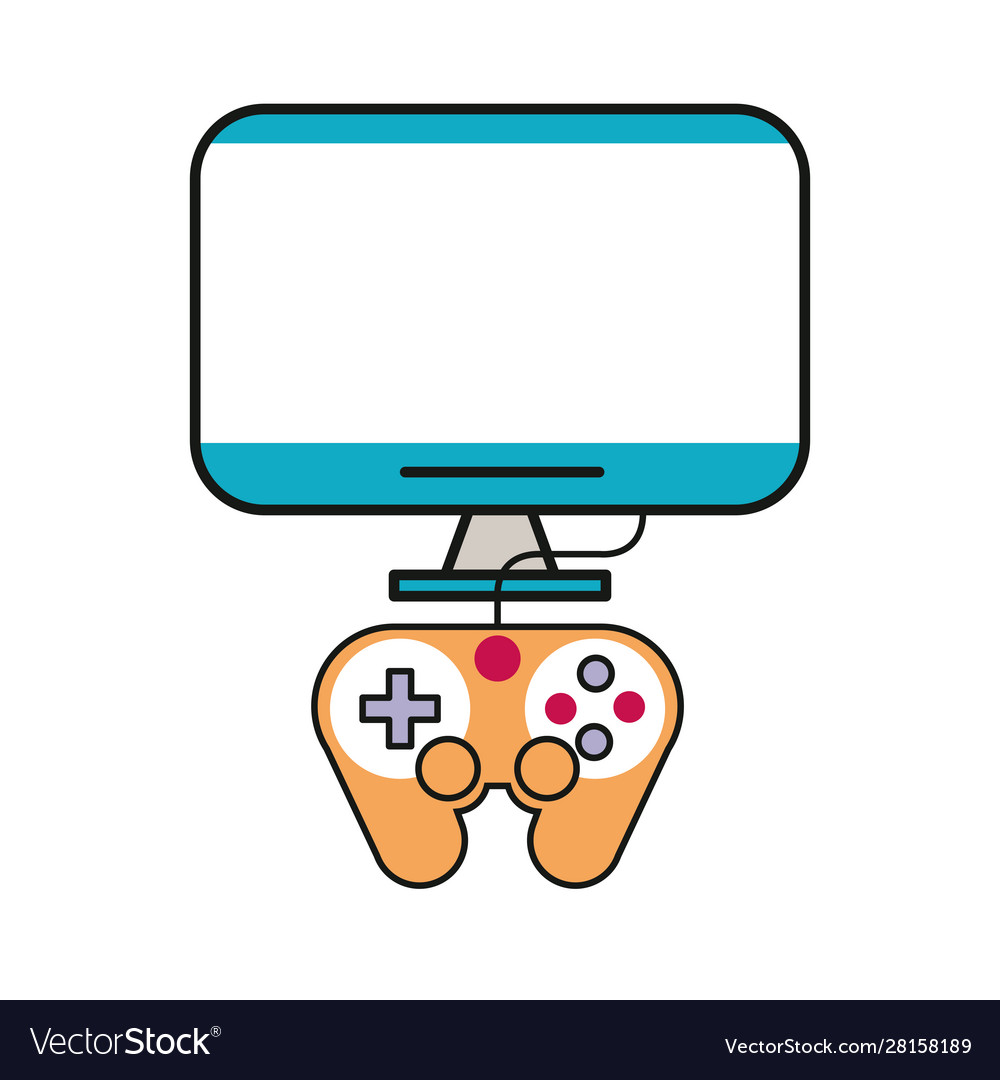 Video game control with display handle icon