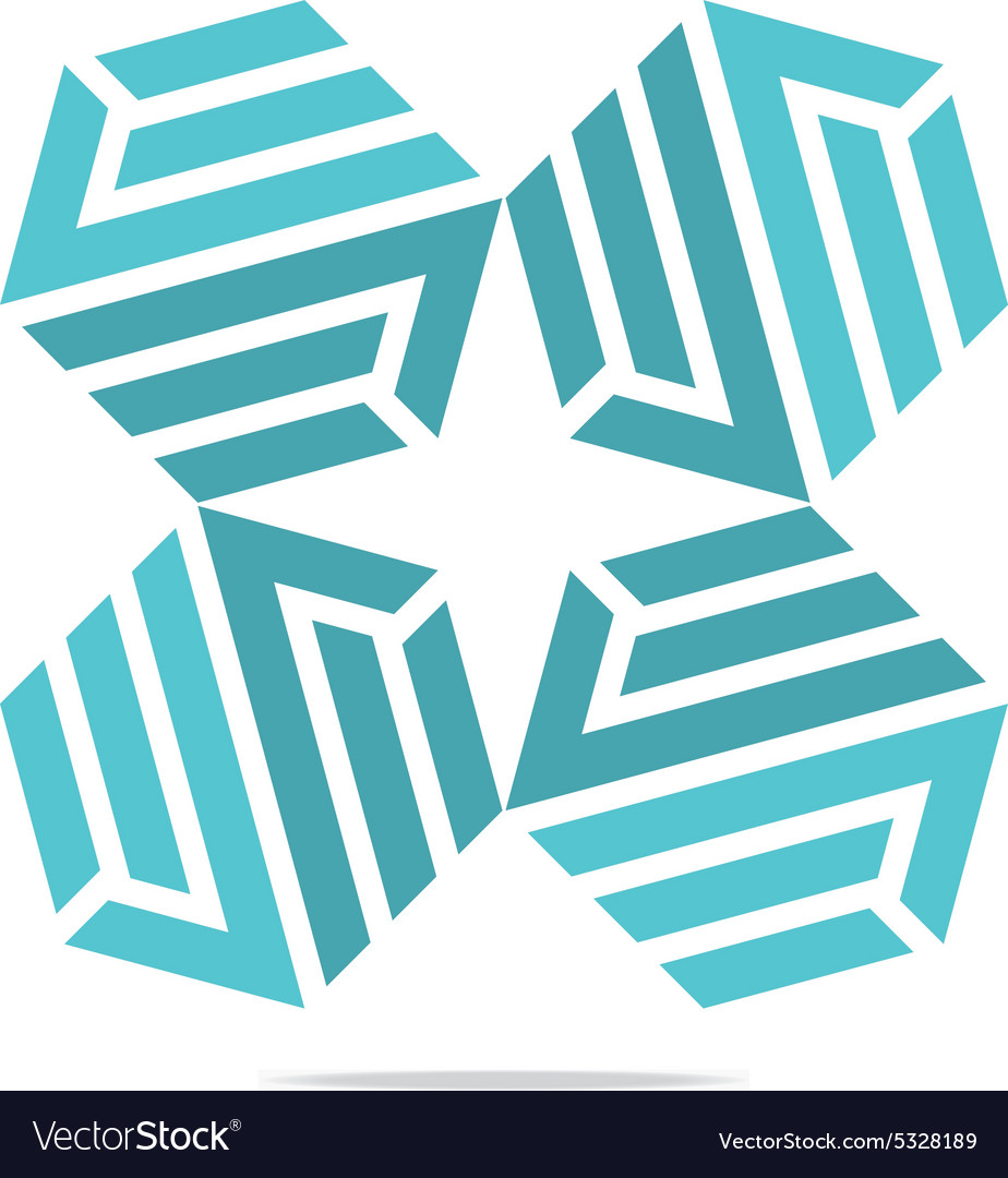 Zigzag Hexagon Symbol