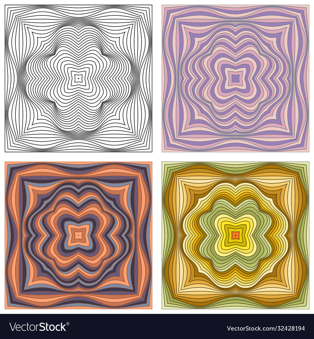Abstract ornamental patterns set vector image Abstract ornamental patterns set