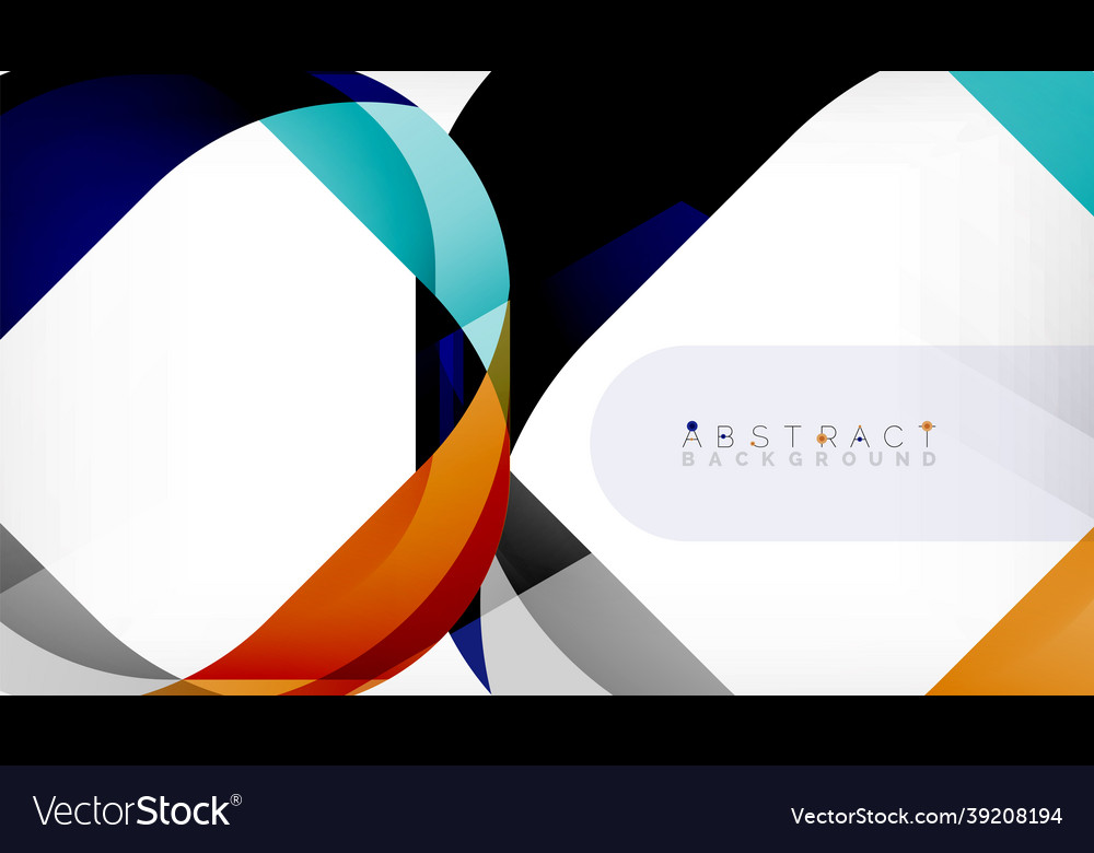 Abstract square shape with overlapping waves