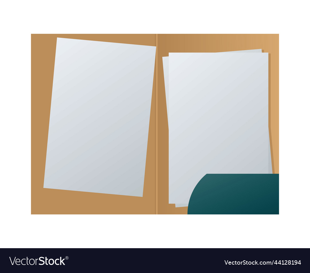 Folder with document pages