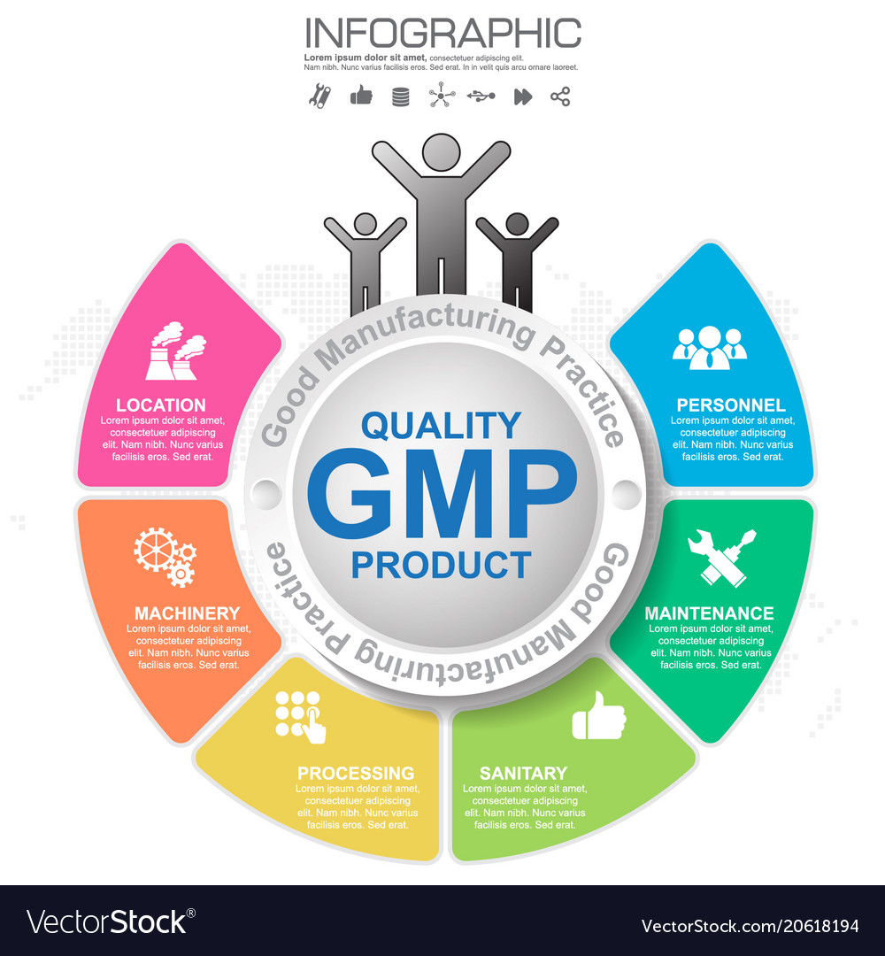 gmp-good-manufacturing-practice-6-heading-of-vector-image