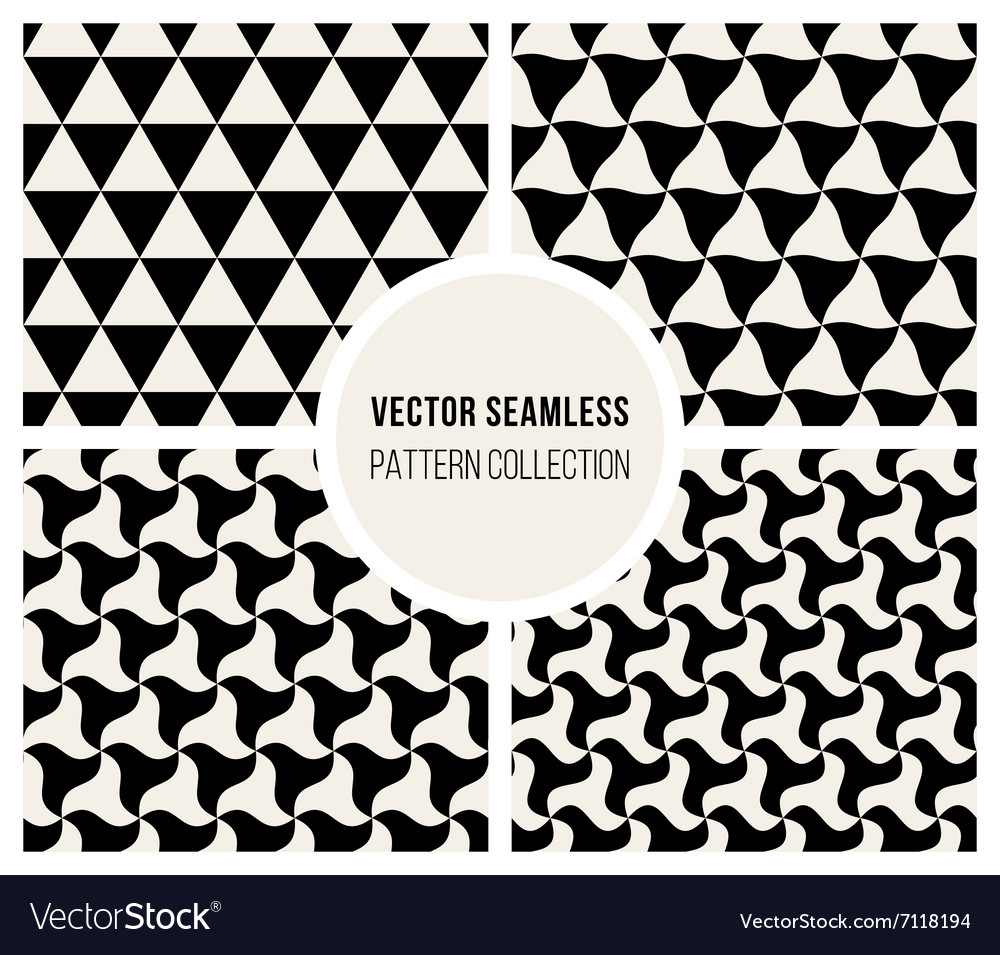 Seamless triangle rounded pattern