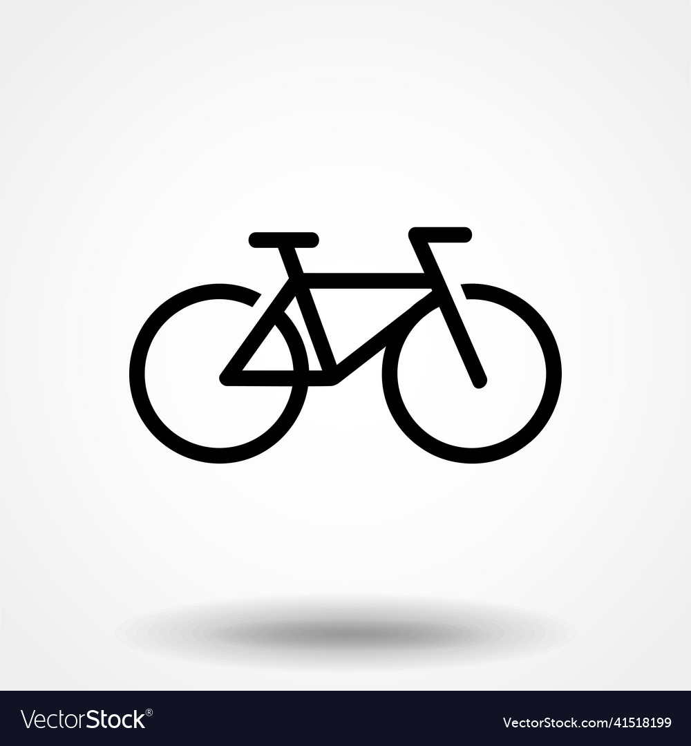 Bicycle bike icon isolated on white background Vector Image