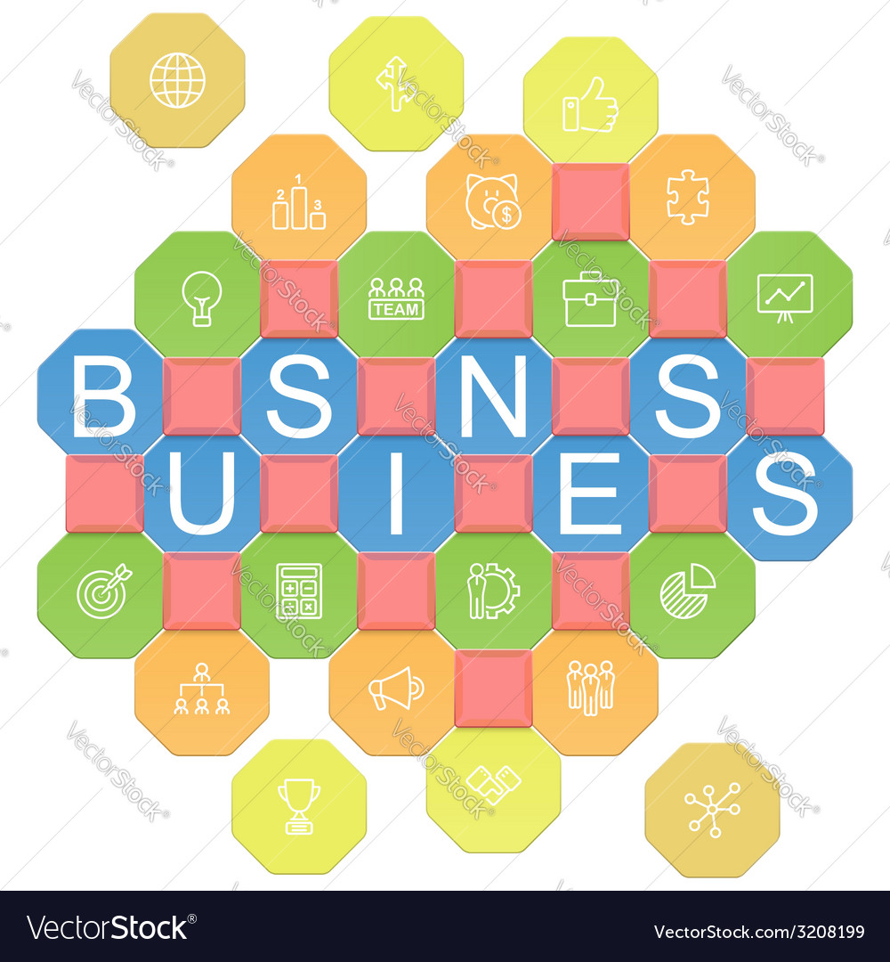 Business puzzles Royalty Free Vector Image - VectorStock