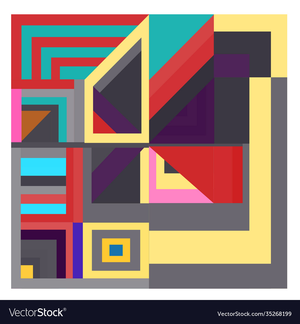 Colorful geometric and curve background pattern Vector Image Colorful geometric and curve background pattern